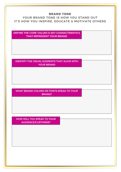 Your Brand is Who You Are – Brand Builder Blueprint (e-book)