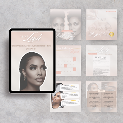 Feminine Luxury Instagram Post Templates – Canva Editable (10-Pack)