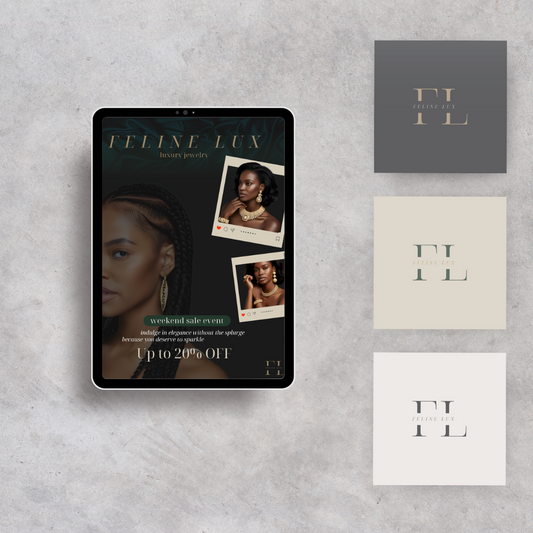 Modern Luxury Logo Templates – Canva Editable (3-Pack)