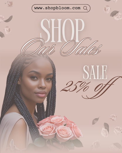 She Blooms Instagram Post Templates – Canva Editable (10-Pack)