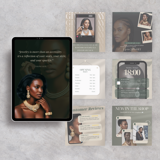 Modern Luxury Instagram Post Templates – Canva Editable (10-Pack)