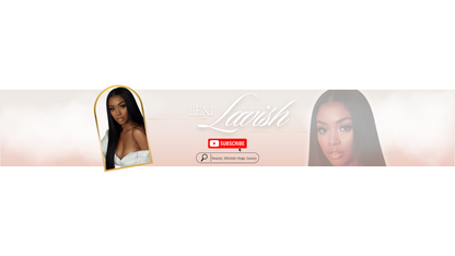 Feminine Luxe YouTube Kit – Intro, Outro & Banner– Editable YouTube Kit