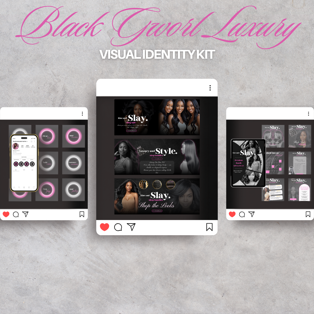 Black Gworl Luxury — Visual Identity Kit