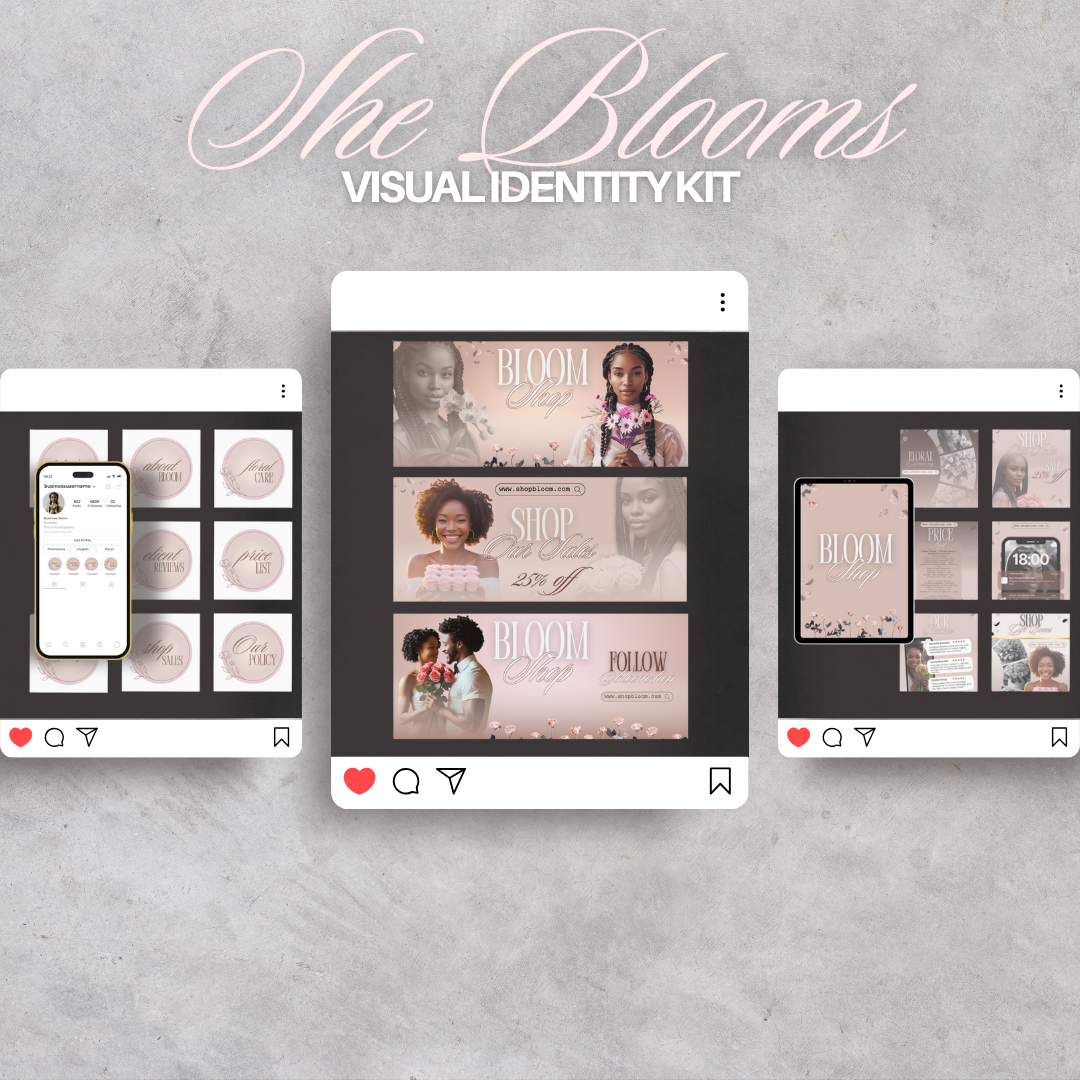 She Blooms — Visual Identity Kit